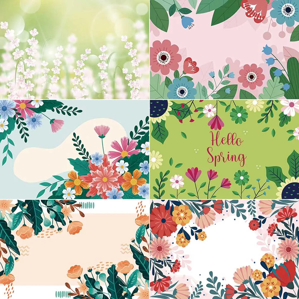 

MOON.QG Natural Spring Photography Backdrop Flower River Forest Photozone Background Baby Studio Photocall Accessories