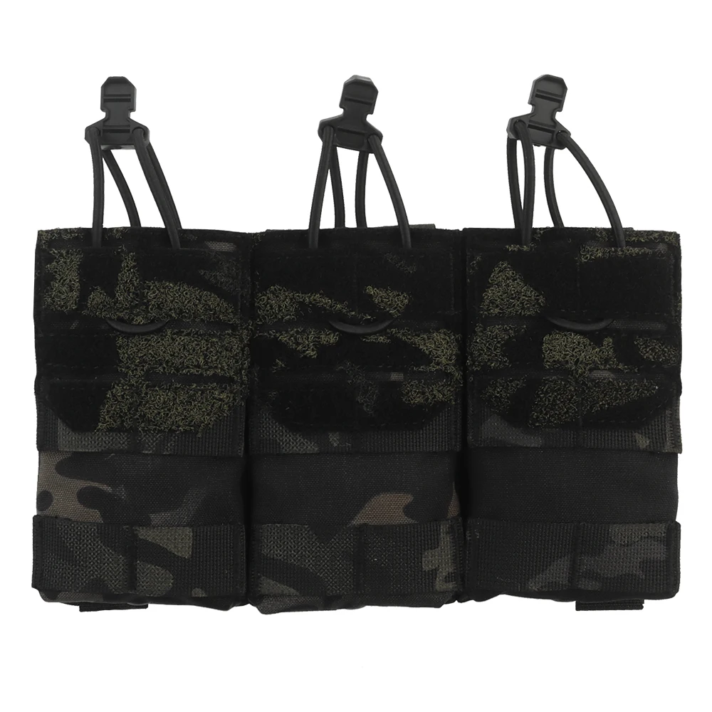 Chaleco portaplacas táctico MOLLE con bolsa triple para cargadores - imagen 5