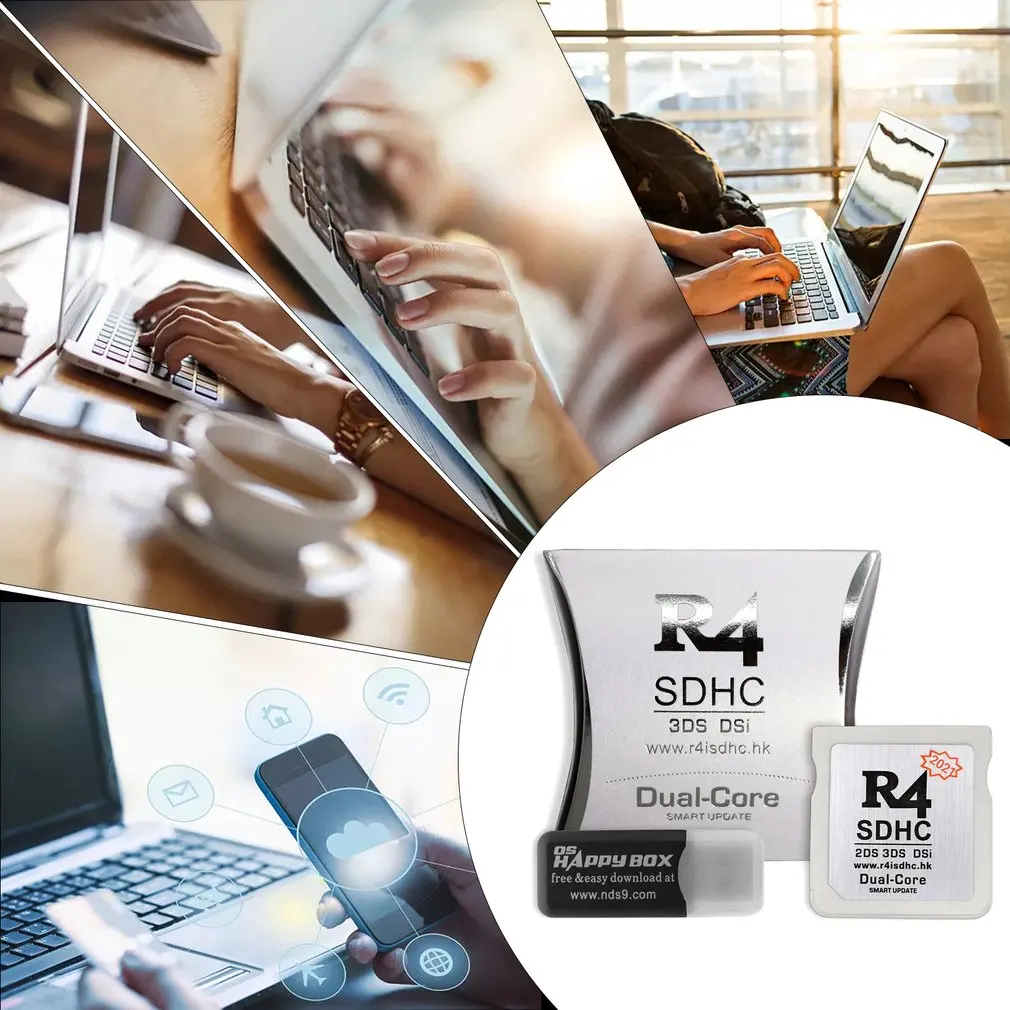 NEW R4 SDHC Adapter Secure Digital Memory Card Burning Card Game Card Flashcard Durable Material Compact Portable Flashcard