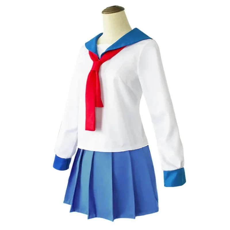 Anime POP TEAM EPIC Popuko Pipimi Cosplay Costume Aldult Woman Top Skirt Wig Halloween Exquisite Cute Sailor Uniform Suit