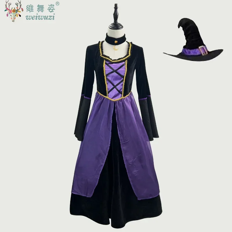 

Halloween Costume Witch Costume Show Purple Witch Costume Witch Cosplay Costume Ghost Festival Show Dress Up Sexy Fancy Dress