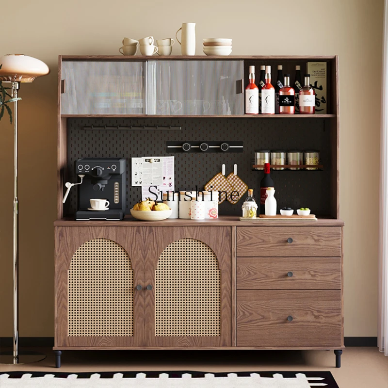 

Edge cabinet integrated hole board storage coffee and tea cabinet