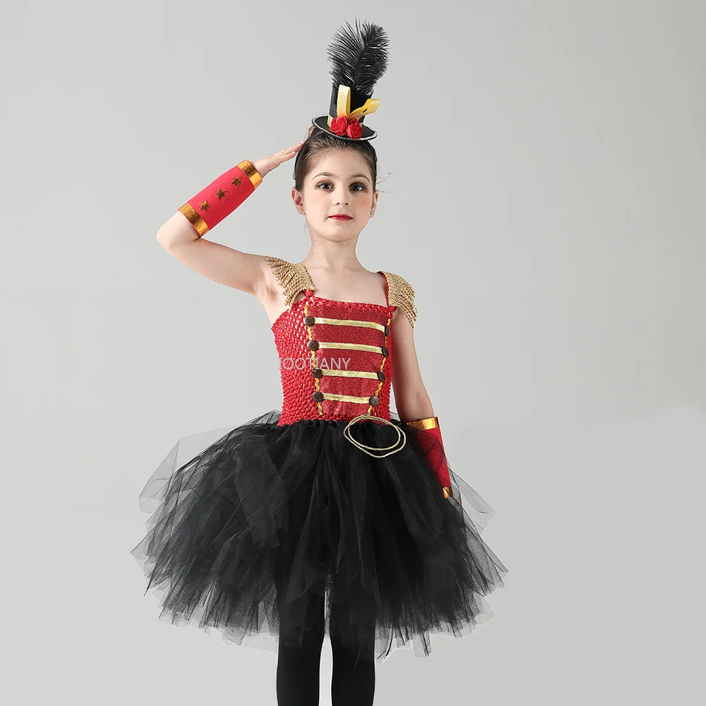 New Sparkly Kids Toy Soldier Cosplay Stage Show Dress For Girl Nutcracker Inspired Girls Tutu Costume Birthday Party Clothing