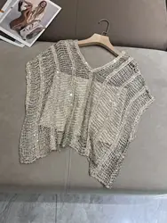 Jesienna damska lniana mieszana koszulka bez rękawów z kamizelką Pullover Casual Top z podszewką