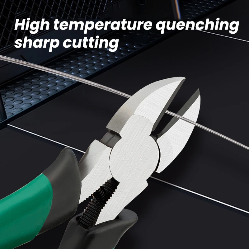 6/8 Inch Multifunctional Diagonal Pliers Needle Nose Pliers Tiger Skin Universal Wire Cutters Pliers High Carbon Steel