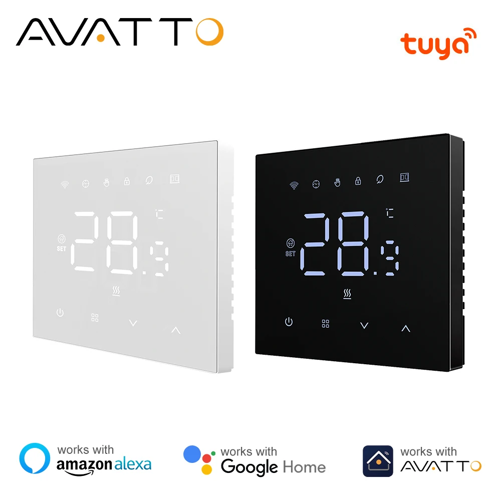AVATTO Tuya WiFi Smart Thermostat，Electric Heating Water Gas Boiler Temperature Controller Works With Google Home Alexa Alice