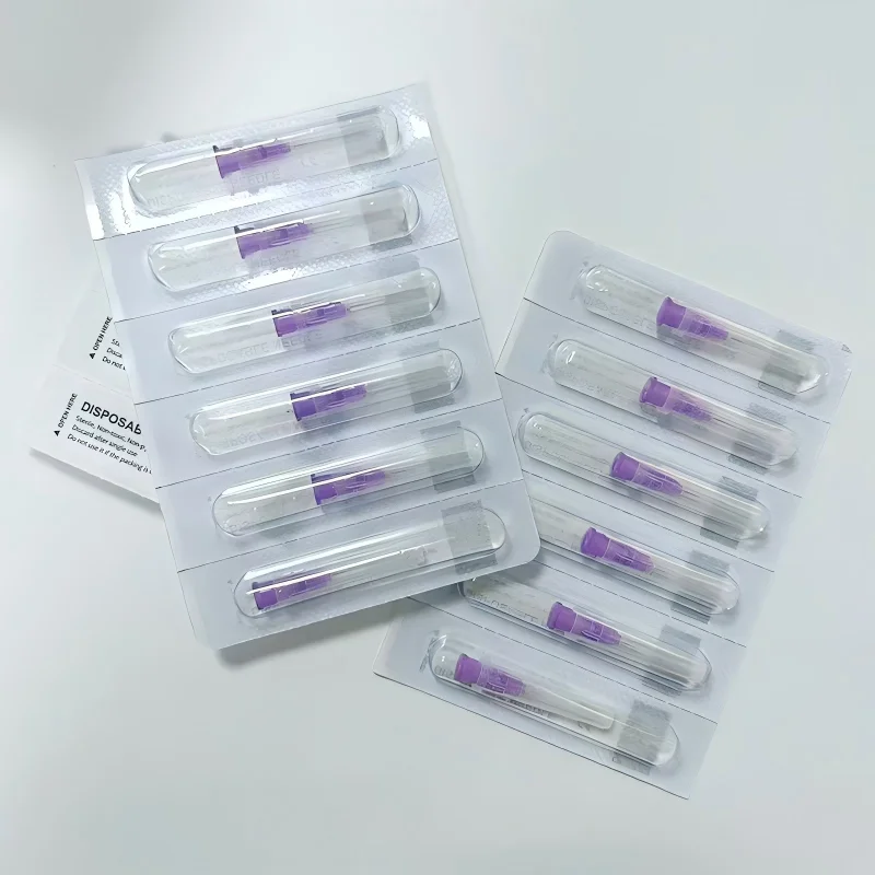 100PCS Superfine Small Painless Needles Set 36G-30G Sizes 4mm-38mm Precision Ultrafine Teeth & Eyelid Surgical Tools for Medical