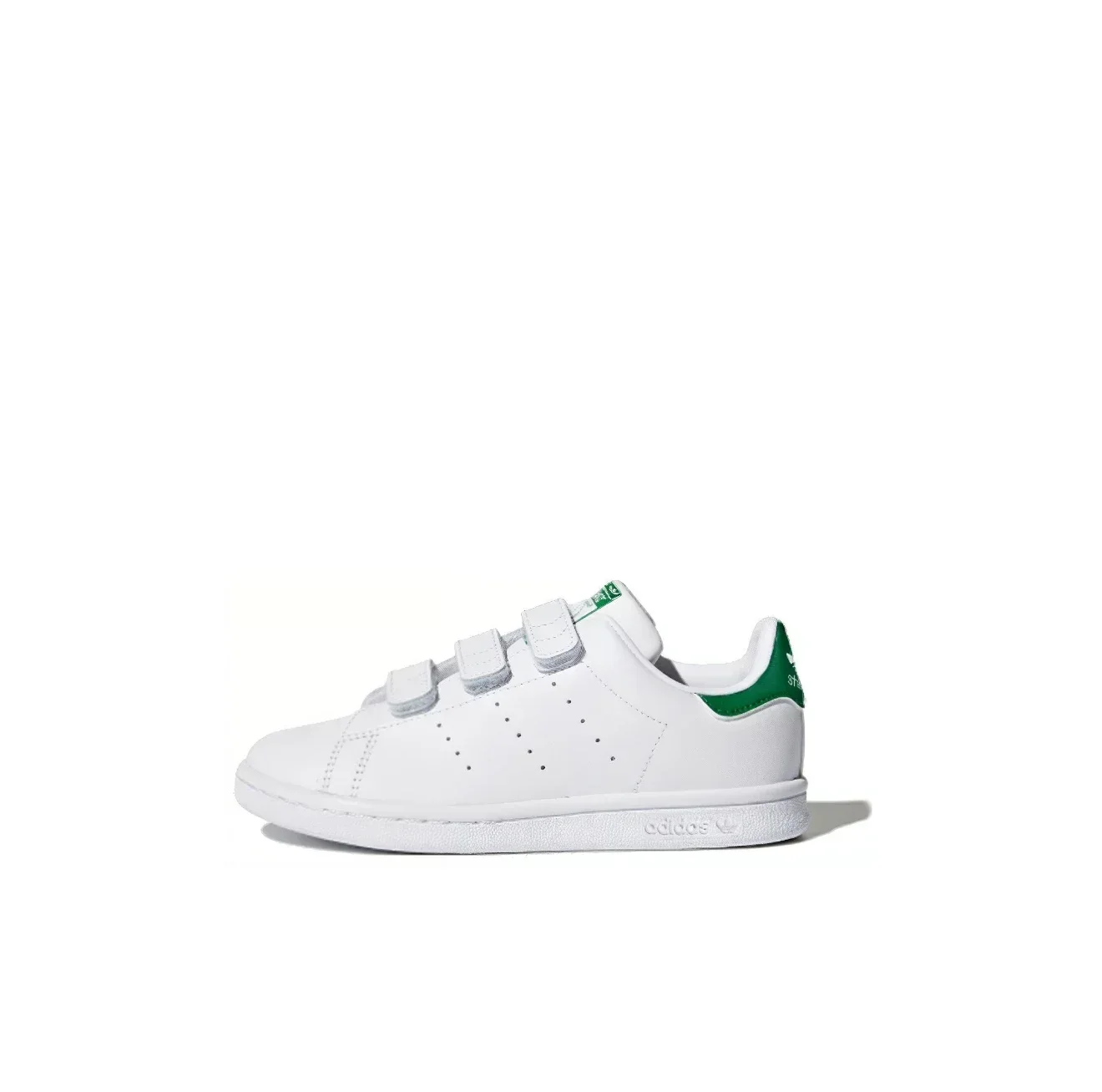 Adidas Originals STAN SMITH Athleisure Velcro Breathable Low Top Sneakers  for Small Children Skateboarding Shoes Durable