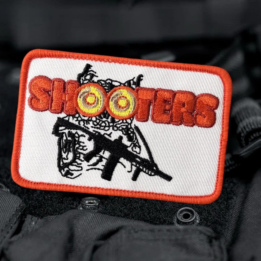 Shooters Gun Enthusiast Patch Tactical Morale Badge Owl Embroidered Hook and Loop Patches for Clothing Military Backpack Sticker