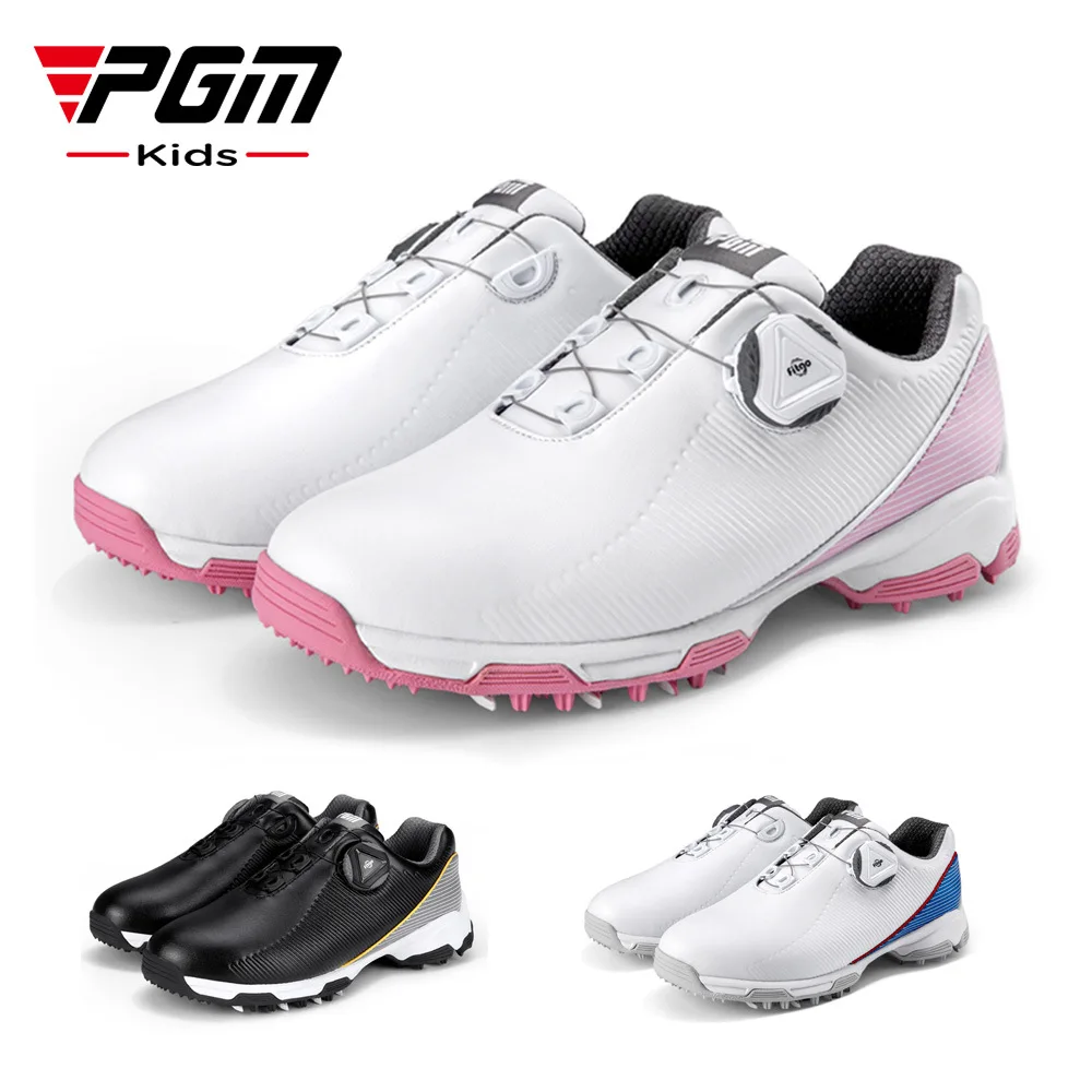 PGM Golf Kids Sports Shoes Boys Boys Teenagers Waterproof Shoes Anti-Slip