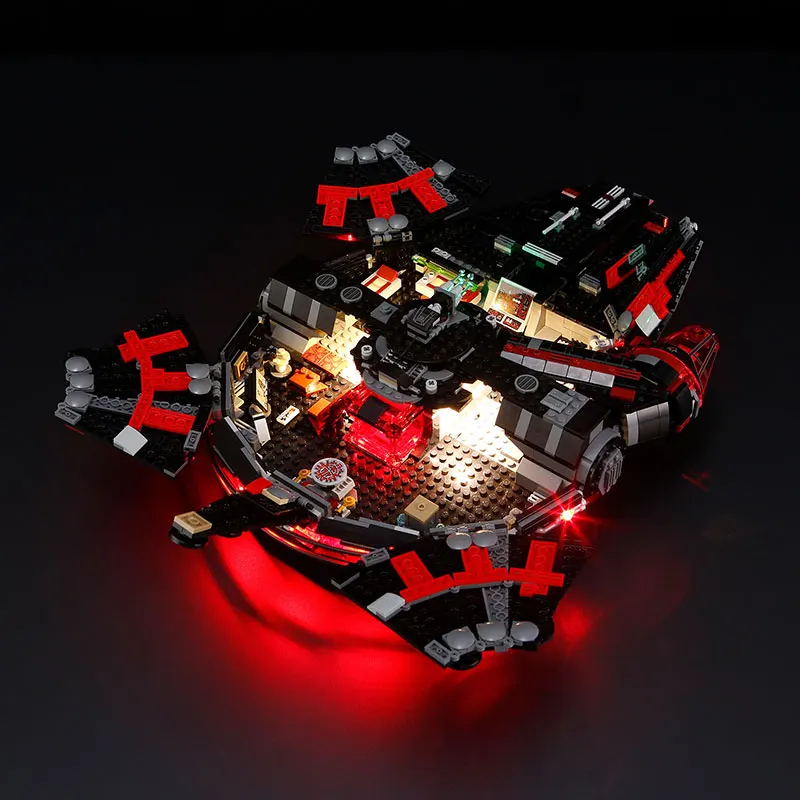 مجموعة إضاءة LED لـ LEGO 75389 The Dark Falcon Millennium Falcon Staring War (لا تشمل مجموعات الطوب لبنات البناء موديل)