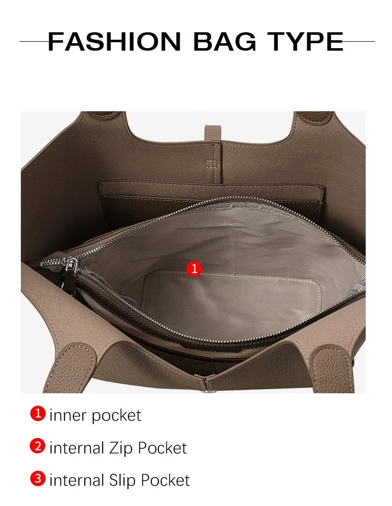 Vielseitige Echtleder-Tasche für Damen, 2026 Neue Handtasche aus Rindsleder der Ersten Schicht, Windspiel-Handtasche, Schultertasche mit Großer Kapazität – Detail 6