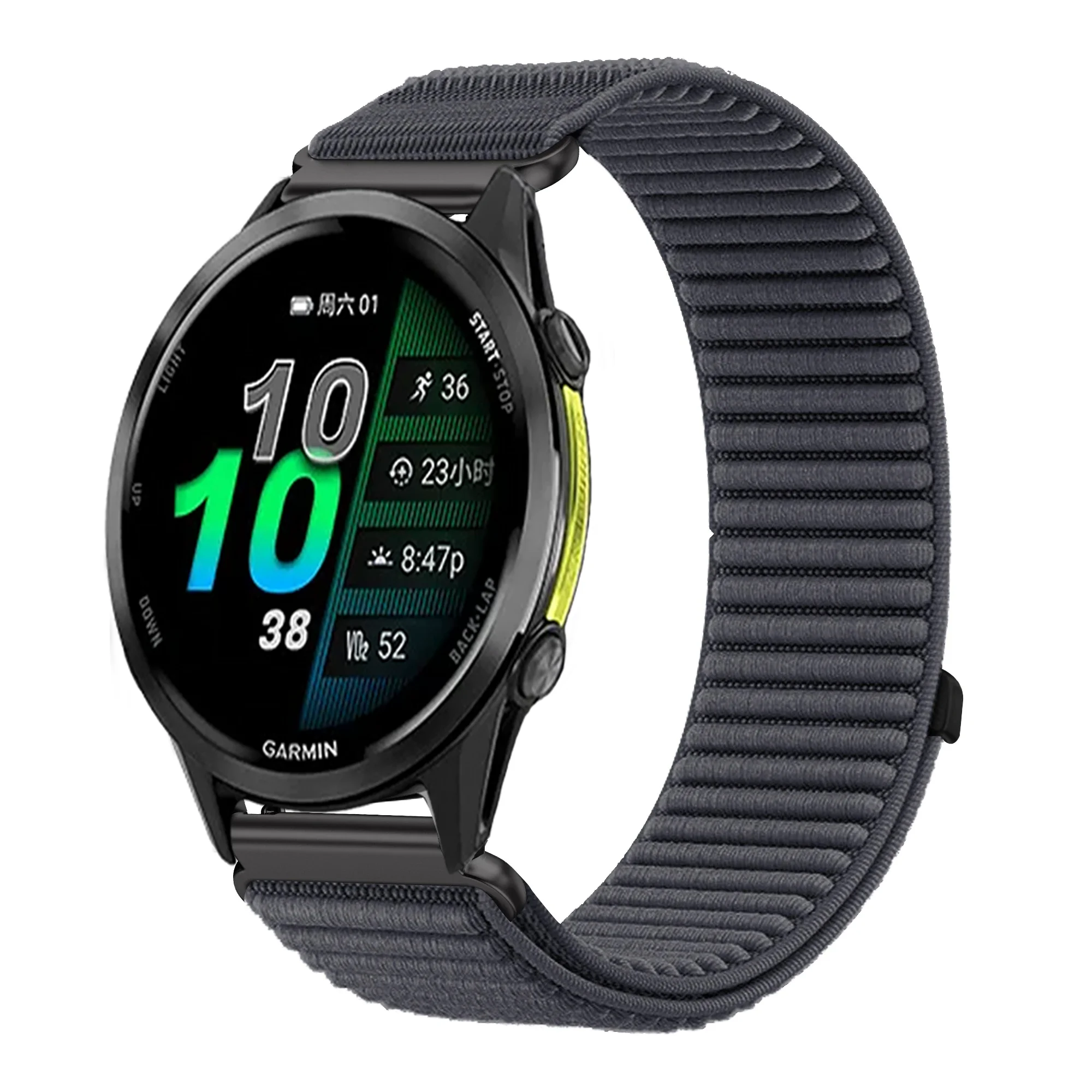 18 mm 20 mm 22 mm Nylonarmband für Garmin Forerunner 970 570 47/42 mm 965 265 165 55 Venu 4 45/41 mm Armband Garmin Active 6 5 Correa
