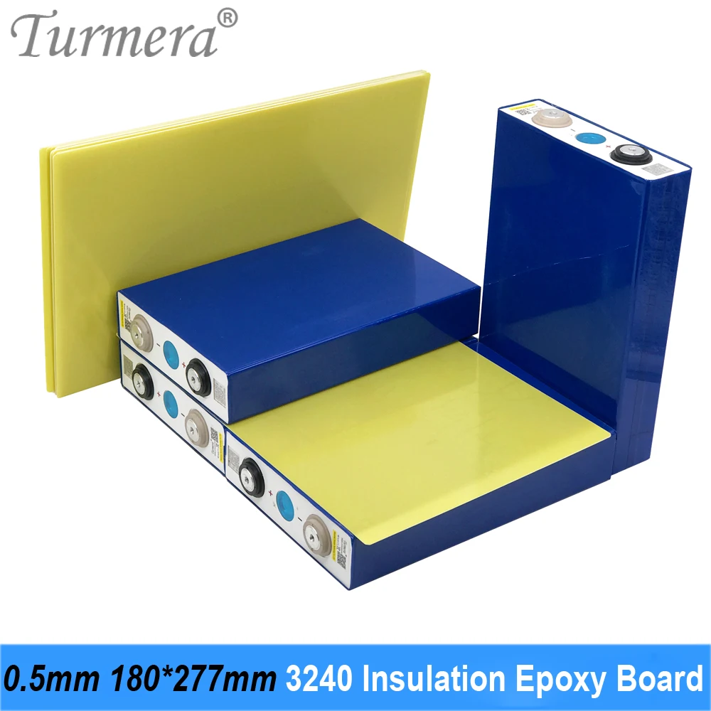 

Turmera 0.5mm Thickness 180*277mm 3240 Insulation Epoxy Plate for 3.2V 200Ah 280Ah 320Ah 90Ah 12.8V Lifepo4 Battery Pack Diy Use