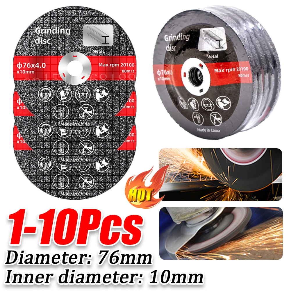 

1-10Pcs 76mm Metal Cutting Discs Iron Sanding Grinding Cut Off Circle Wheels Saw Blades Discs Electric Angle Grinder Accessories