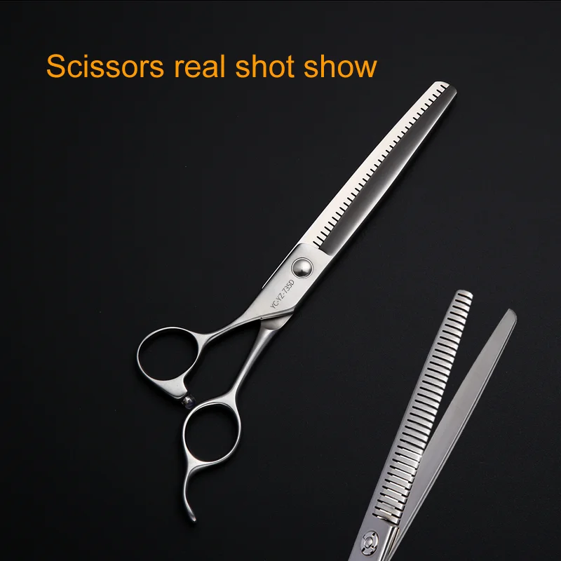 Crane JP VG10 7.0 Inch 35 Teeth Professional Thinner Scissors for Dog Grooming Shears Pet Chunker Thinning Rate 55%
