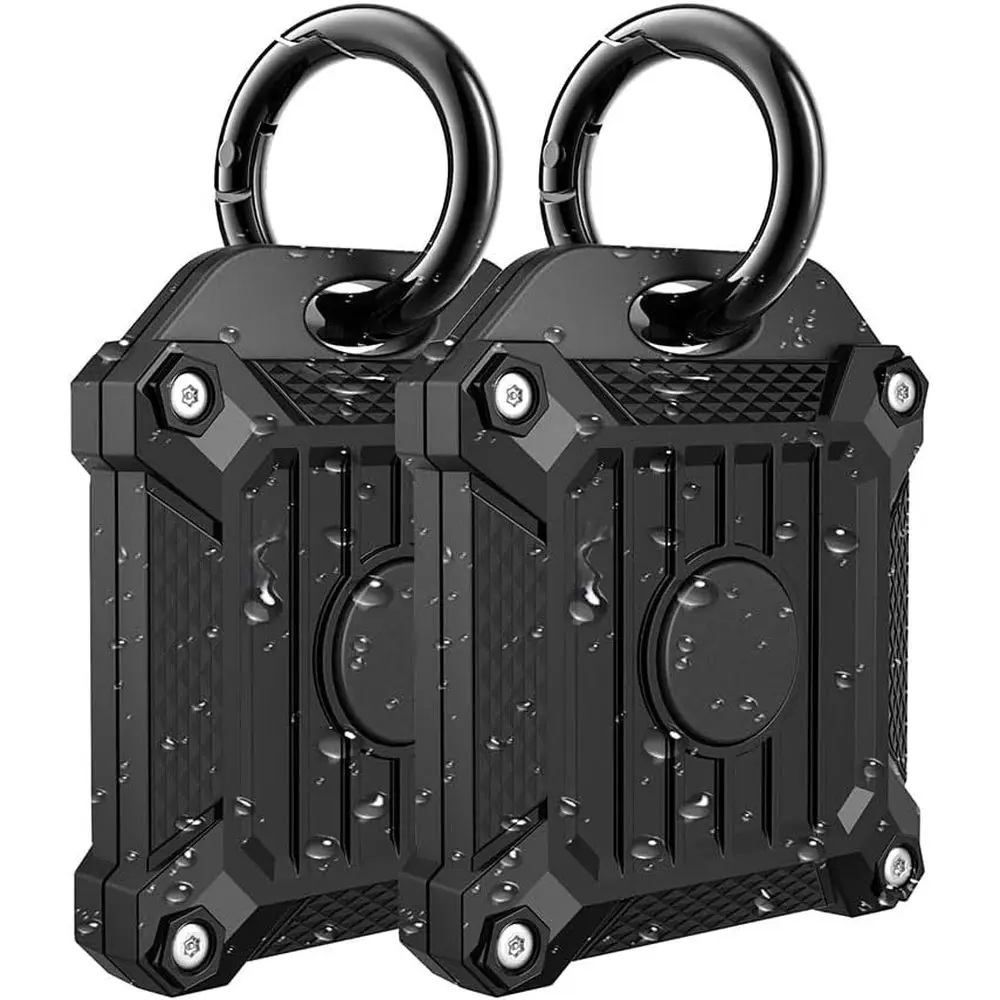 

Anti-Scratch Waterproof Case with Keychain or Carabiner for Keys, Bags, Pet Collar Holder, 2022-2024 Model