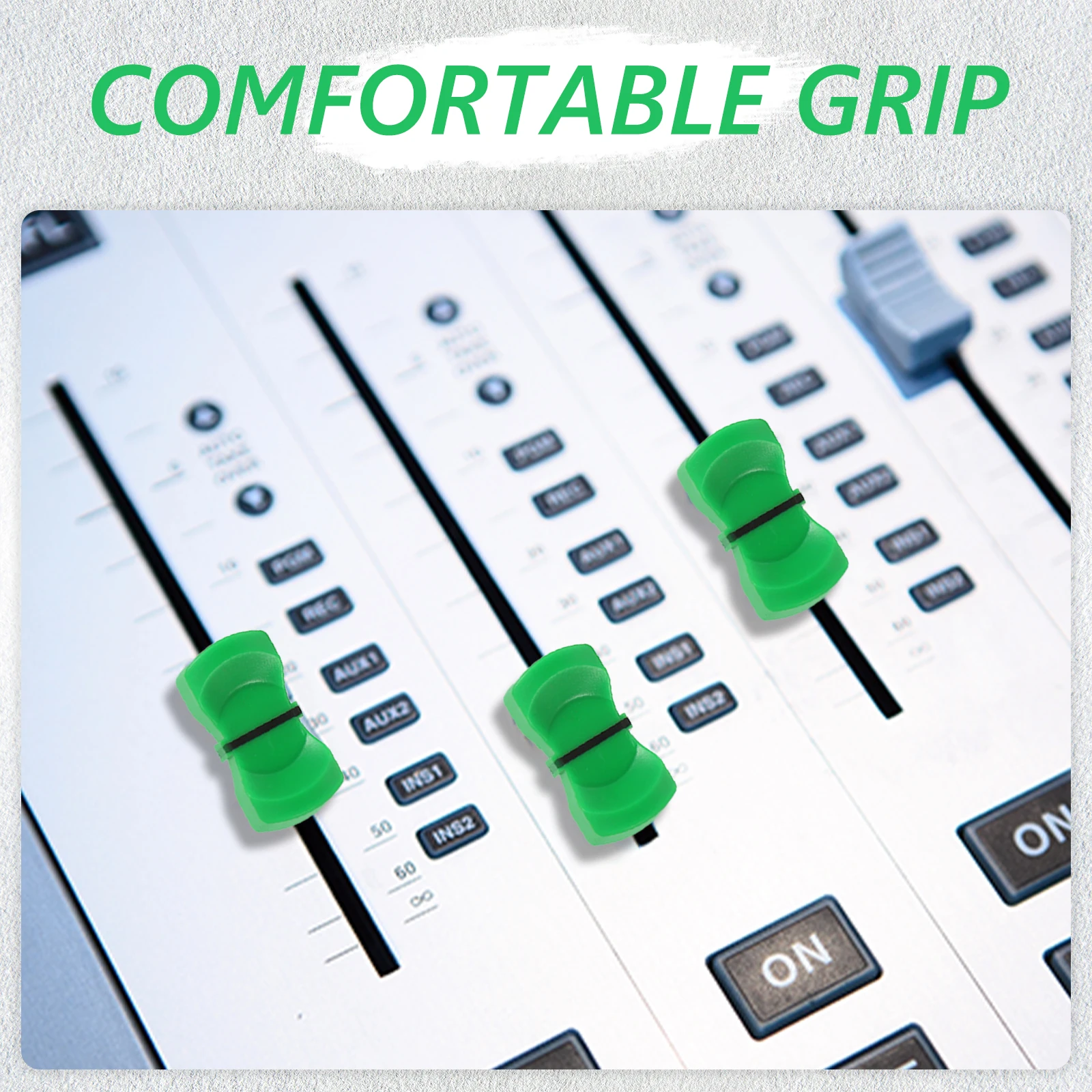 

50pcs Knobs Replacement Slider Caps Fader Caps Console Mixer Slider Fader Knobs Potentiometer Sliders Dj Equipment Accessories