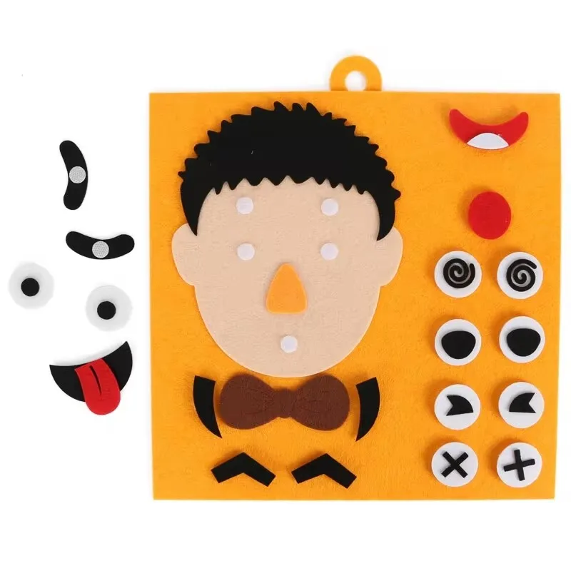 DIY Emotion ändern Puzzle Spielzeug kreative Gesichts ausdruck Kinder lernen Lernspiel zeug für Kinder lustige Set Spaß Geschenk