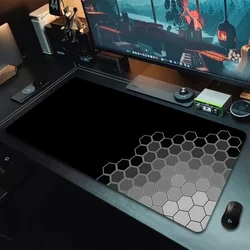 Tappetino a nido d'ape nero e rosso Art tappetino per Mouse da gioco di grandi dimensioni tappetino per Mouse da gioco per Computer tappetino per Mouse con bordo di bloccaggio