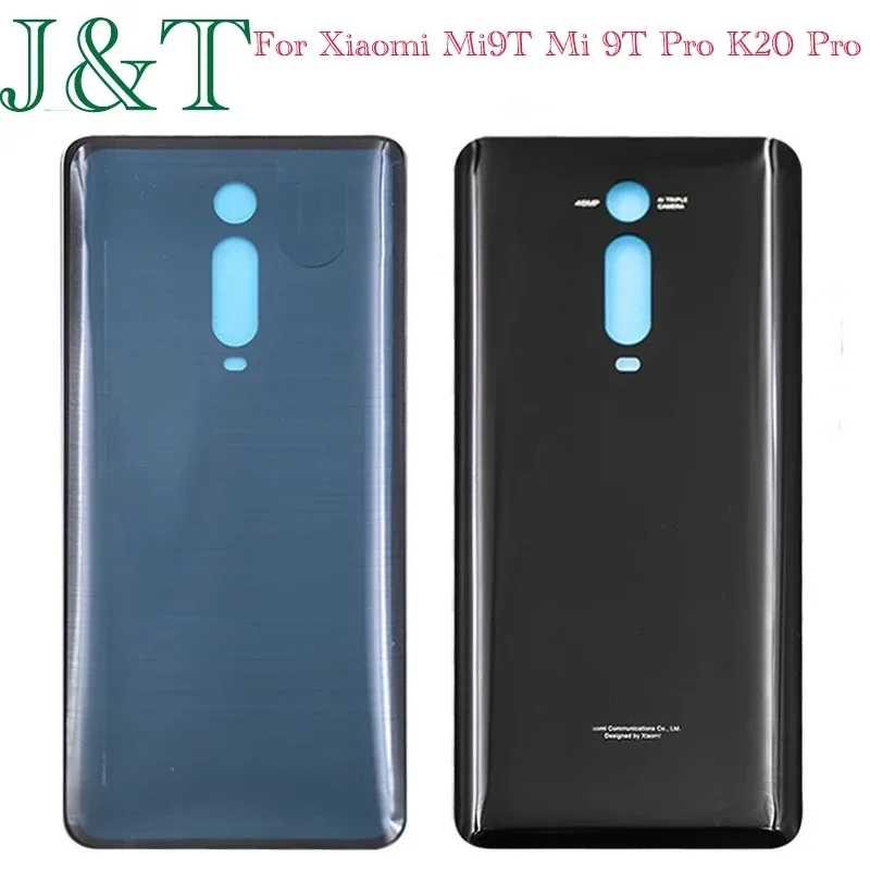 New For Xiaomi Mi9T Mi 9T Pro / K20 Pro Battery Cover 3D Glass Panel Rear Door Battery Housing Case Adhesive Replace Logo