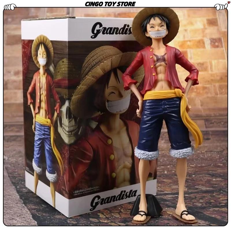 Animation One Piece Action Figure Smiley Luffy Statue Can Change Face Model Pvc Collection Desktop Decoration Toy Birthday Gifts