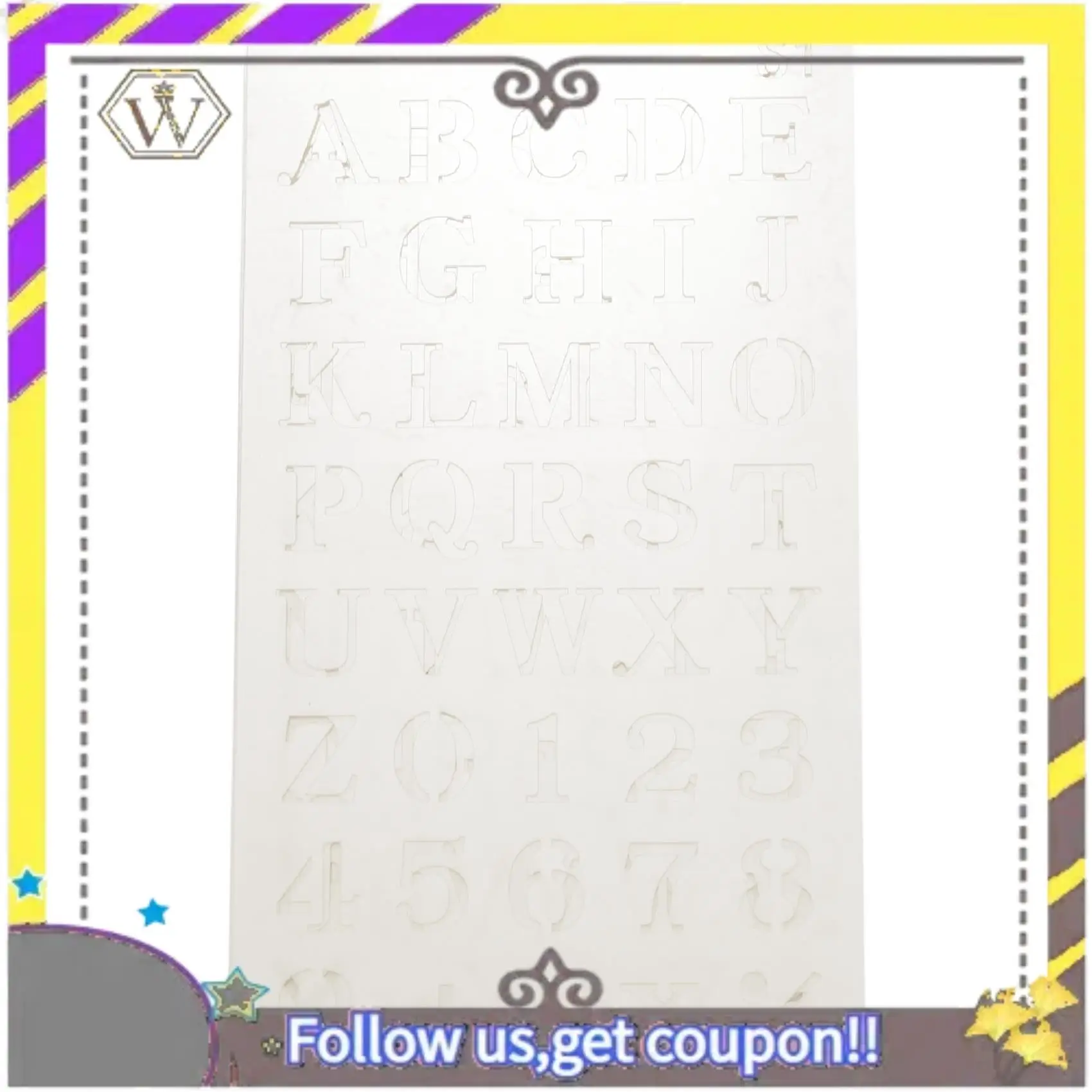 New 12 Pcs Alphabet Stencils Reusable Letter Painting Stencils Plastic DIY Drawing Spraying Scale Templates