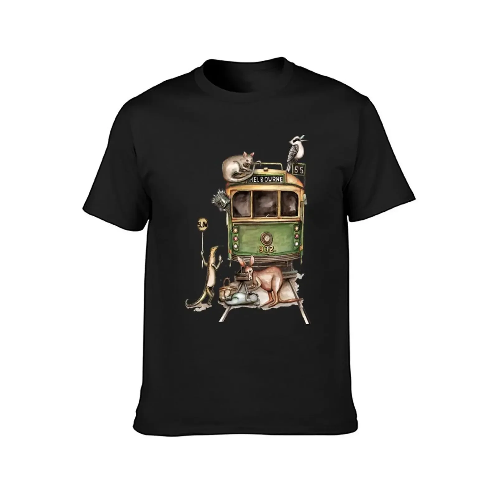 Melbourne tram T-Shirt anime figures vintage boys animal print oversized t shirt men