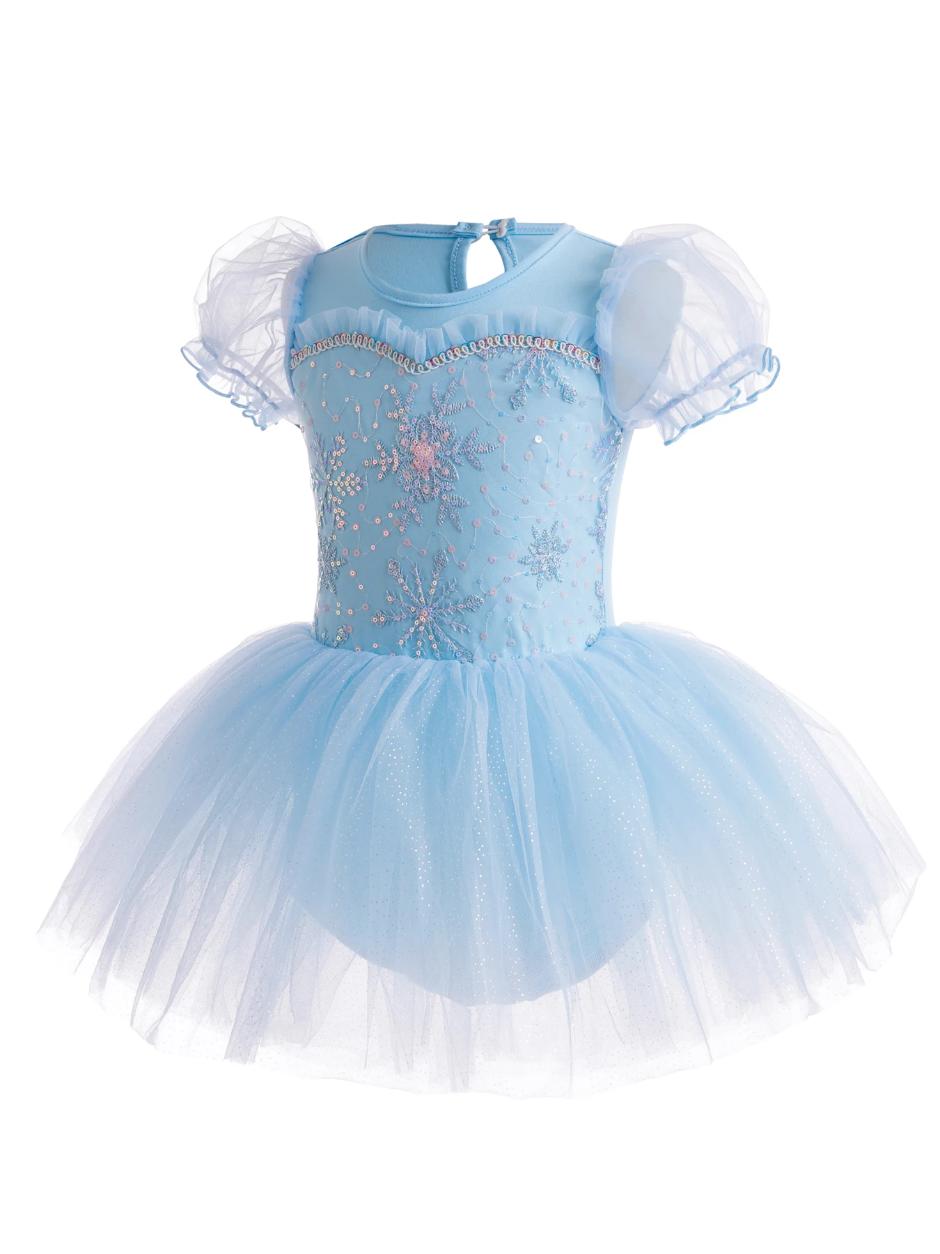 

Ballet Leotards for Girls Dance Leotard Toddler Snowflake Shiny Skirts Ballerina Children Cosplay Dress Stage Shows Costume