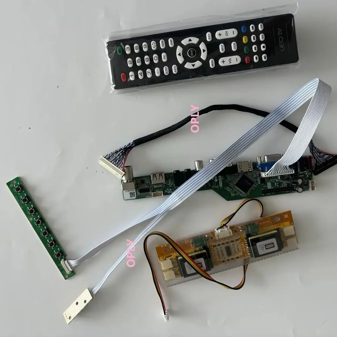 

TV AV controller board Kit HDMI-compatible for M236H1-L01 M236H1-L07 M236H1 1920x1080 23.6 inch panel VGA RF audio LCD 4 lamps