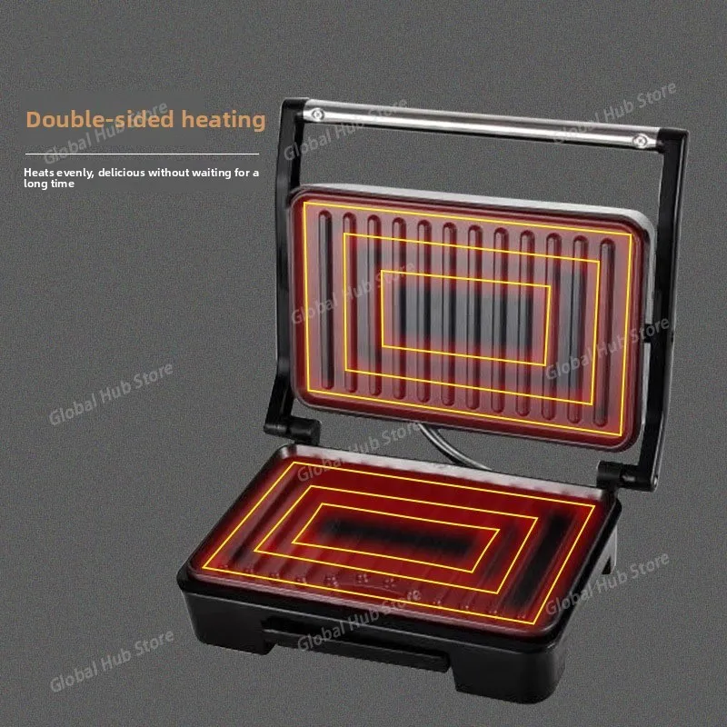 Newly Upgraded 110V 220V Portable Household Steak Machine Multi-function Grill Machines Hamburger machine Sandwich machines