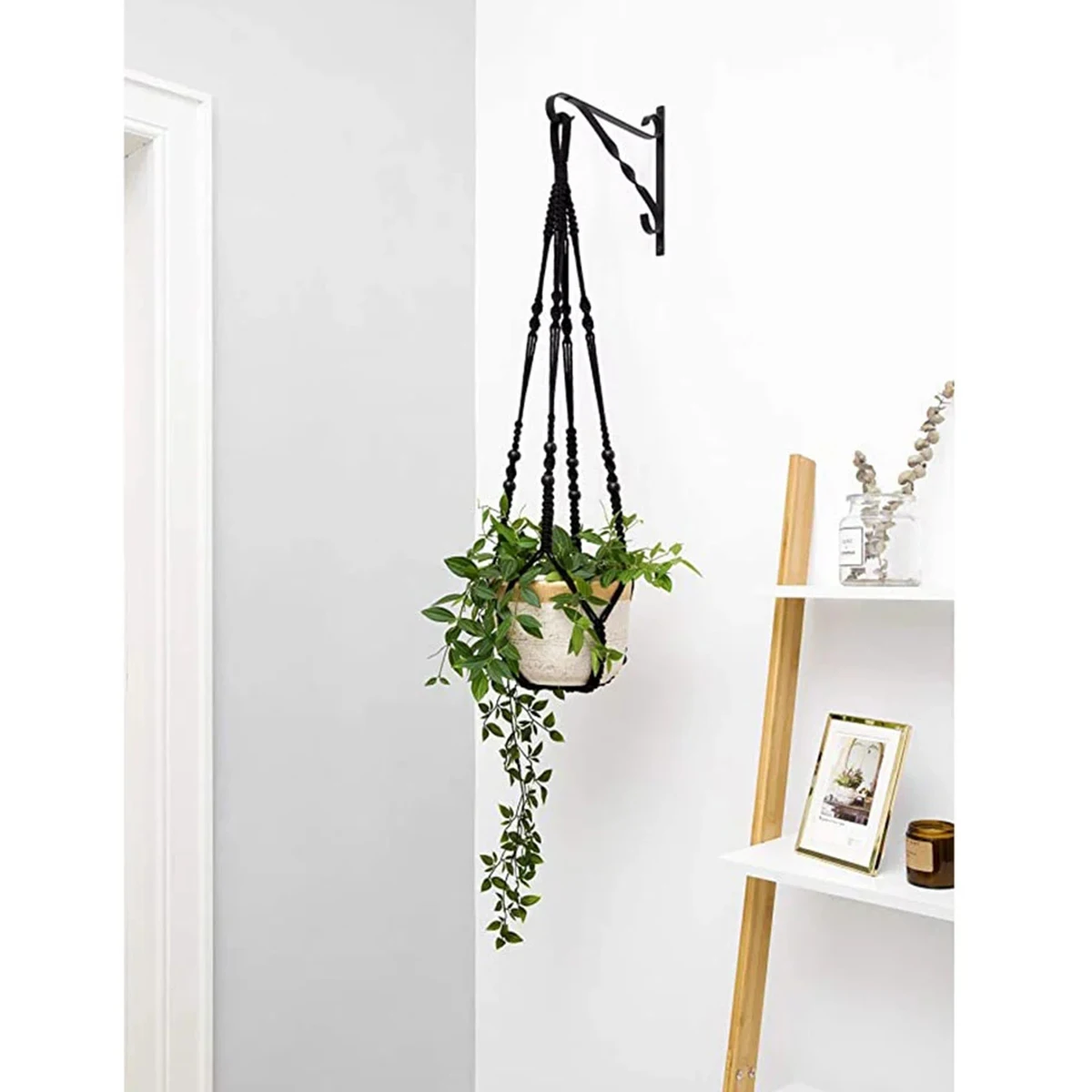 Gardening Green Plant Hanging Basket Cotton Rope Hanger Flower Pot Handmade Macrame Plant Hangers Courtyard Balcony Home Decor