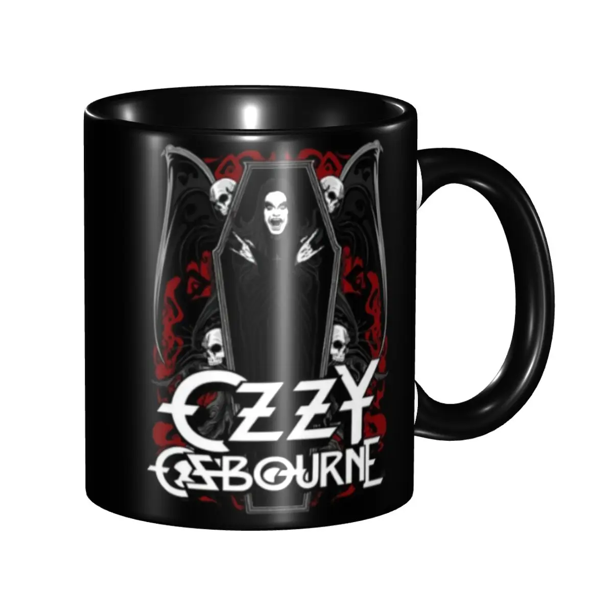 

Ozzy Osbourne Mugs Customized British Heavy Metal Rock Music Singer Ceramic Coffee Mug Cup Creative Gift