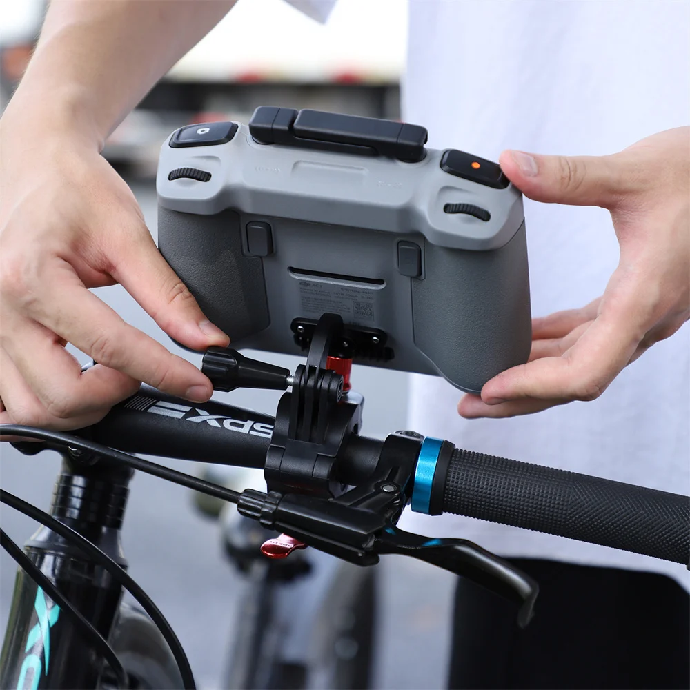 Aluminum Alloy Remote Controller Bicycle Holder Clamp Action Camera Bracket Mount for DJI AIR 3S/DJI FLIP RC 2/Action4 Access