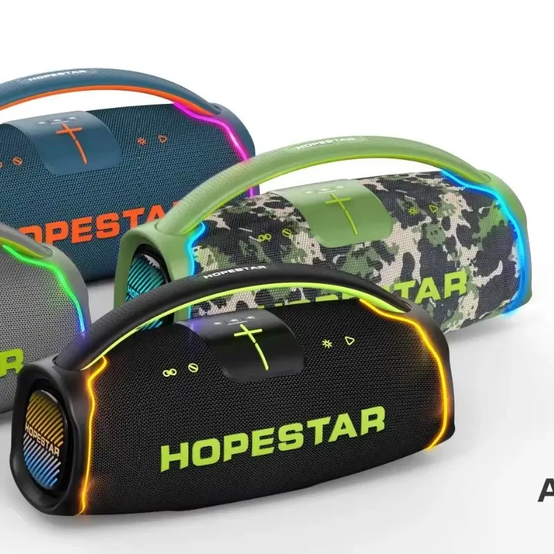 HOPESTAR A65 300W Outdoor Portable Subwoofer Wireless Speaker With Handle Colorful Light For Smart Phone