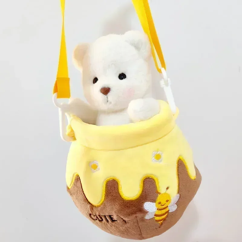 20cm Lena Little Bear Bee Messenger Bag Clothing Cotton Doll Suitable For 20cm Cotton Dolls And Lena Teddy Bears Children's Gift