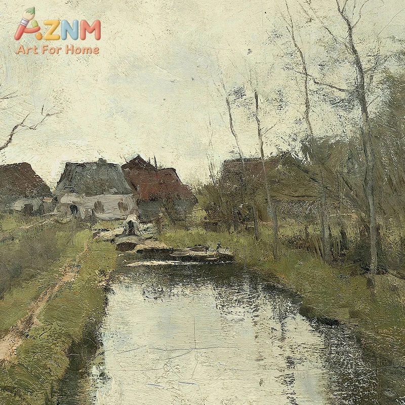Decoración de Pared Estética Dark Academia, Pintura al Óleo de Paisaje Rústico y Melancólico, Póster en Lienzo, Impresiones de Flores Vintage, Decoración para el Hogar y la Habitación