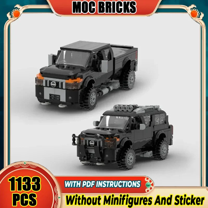 

City Car Model Moc Building Bricks Speed Champion 4X4 Truck Technology Modular Blocks Gifts Christmas Toys DIY Sets Assembly
