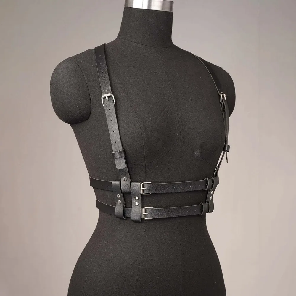 Cinto de Moda Punk Feminino Estilo de Rua Faixa Modeladora Suspensórios Corset Acessório de Vestuário Gótico