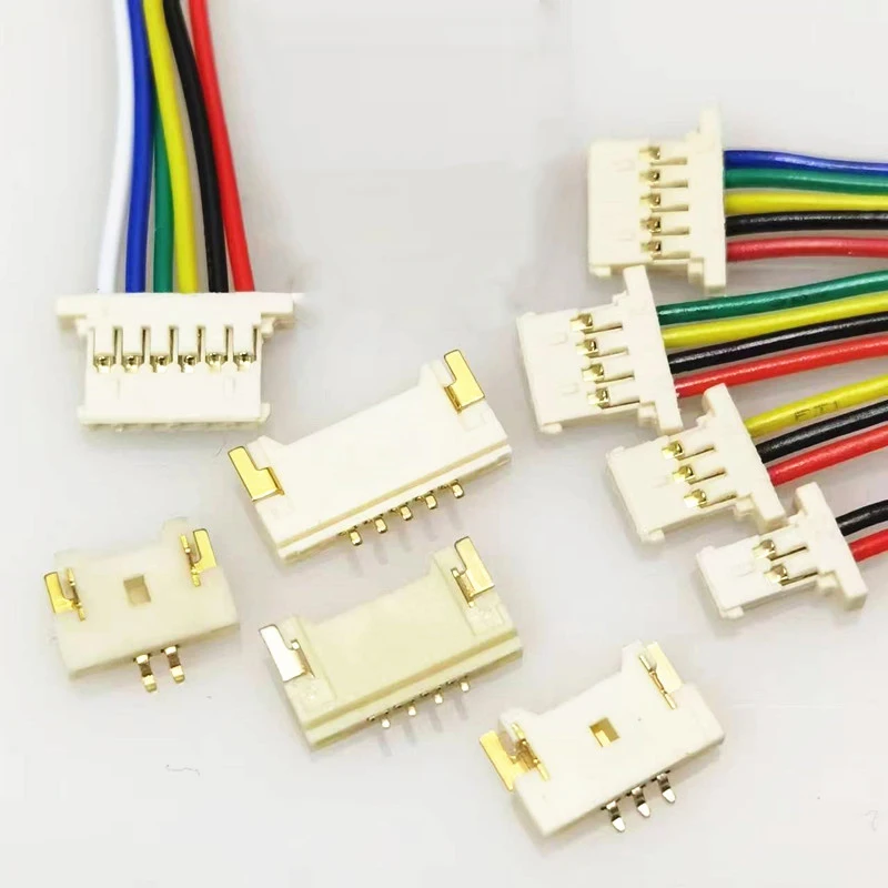 10PCS 51146 1.25mm Ultra-thin Terminal Wire Cable Single Double Head 15cm A1254 MOLEX SMD Horizontal Socket 2p 3p 4p 5p 6p