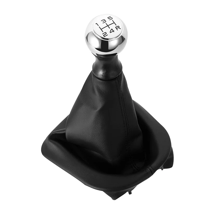 5-speed Suitable for Peugeot 207 307 CC 308 Manual Shift Handball Dust Cover Wrapped in Leather Stitching Automotive Parts