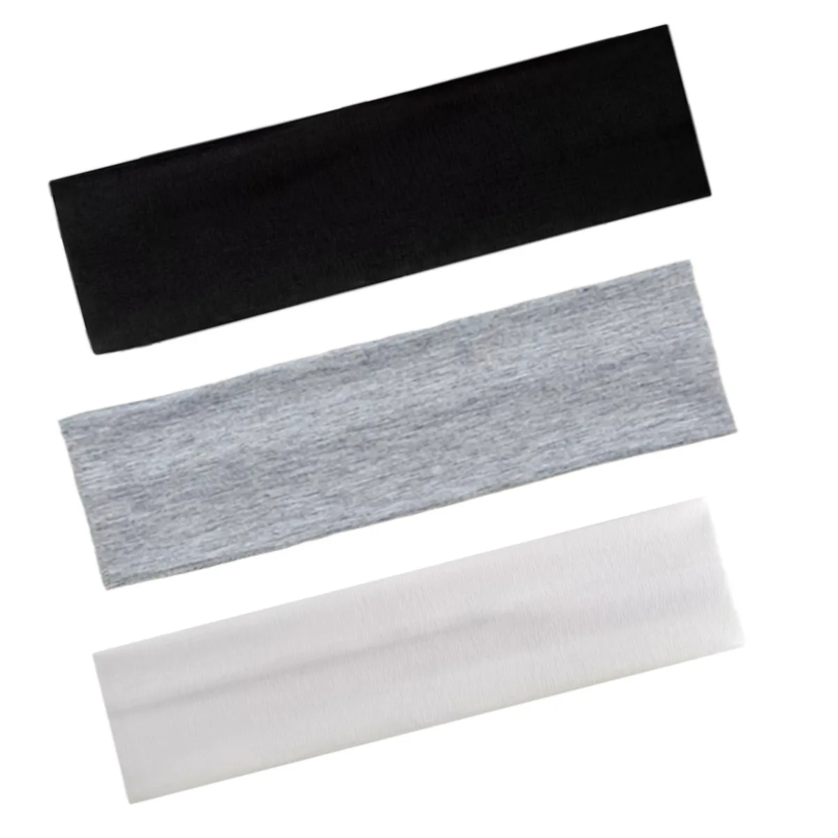 

Популярные европейские и американские однотонные повязки для волос, 3 шт., высокоэластичные спортивные повязки на голову, впитывающие пот головные платки.