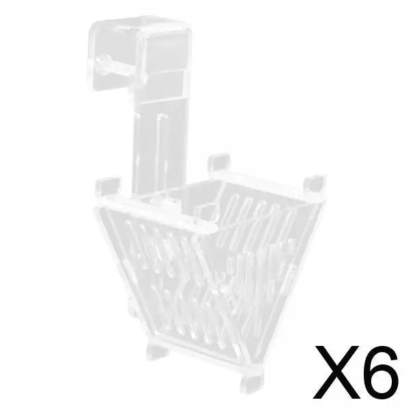 

6x чашка для кормления рыбы, воронка для еды, красный червячный конус, кормушка для аквариума, большинства типов воды, морской воды