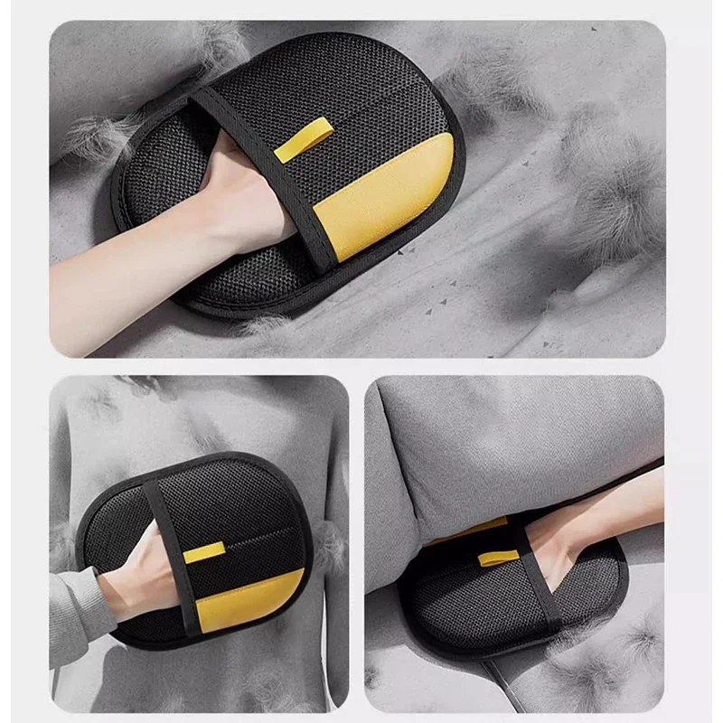 Electrostatic Pet Hair Remover Glove Grooming Gloves For Cat Dog Hair Removal High-Efficiency Tool view 5