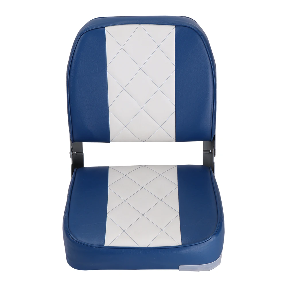 Marine Boat Folding chair, speedboat, Blue and white boat seat, outdoor fishing, outdoor sailor, swivel folding seat