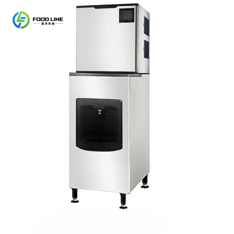 Máquina para Hacer Hielo Automática Personalizada, Máquina de Hielo Comercial de Escritorio con Dispensador de Hielo y Contenedor Grande