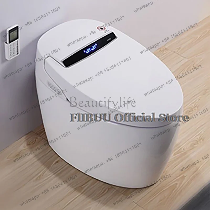 

Intelligent Toilet One Piece Water Saving Electric Smart Toilet Heated Seat Night Light Dual-Flush Elongated Household Toilet