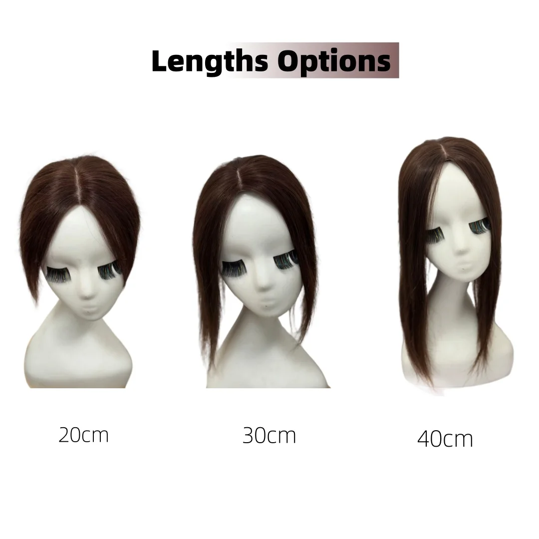 قاعدة الحرير الشعر البشري القبعات العالية للنساء كليب في قطع الشعر مع عدم وجود الانفجارات الحرة فراق فروة الرأس الطبيعية وصلات شعر برازيلي