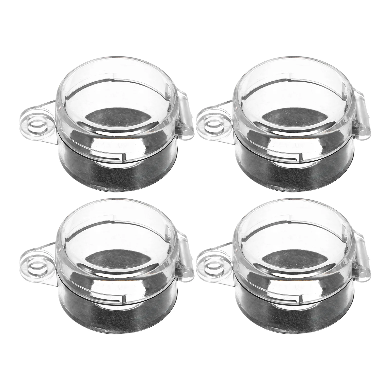

4pcs 22mm Emergency Stop Button Cover Dustproof Transparent Safety Guard Cap for Industrial Push Control Switch for Electrical