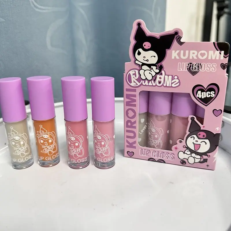 Hello Kitty Lipstick Cosmetic Kawaii Student Lip Balm Girl Student Exquisite Cartoon Creativity Daily Necessities Birthday Gift